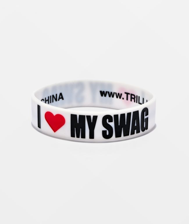 Trillionare I Heart My Swag White & Black Bracelet - 