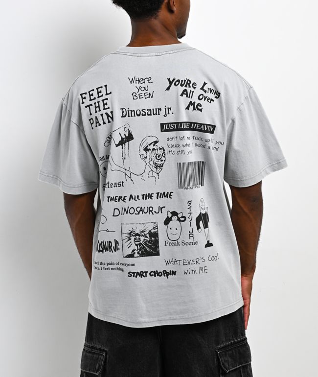 Color Bars x Dinosaur Jr. Weir Grey T-Shirt - Color Bars