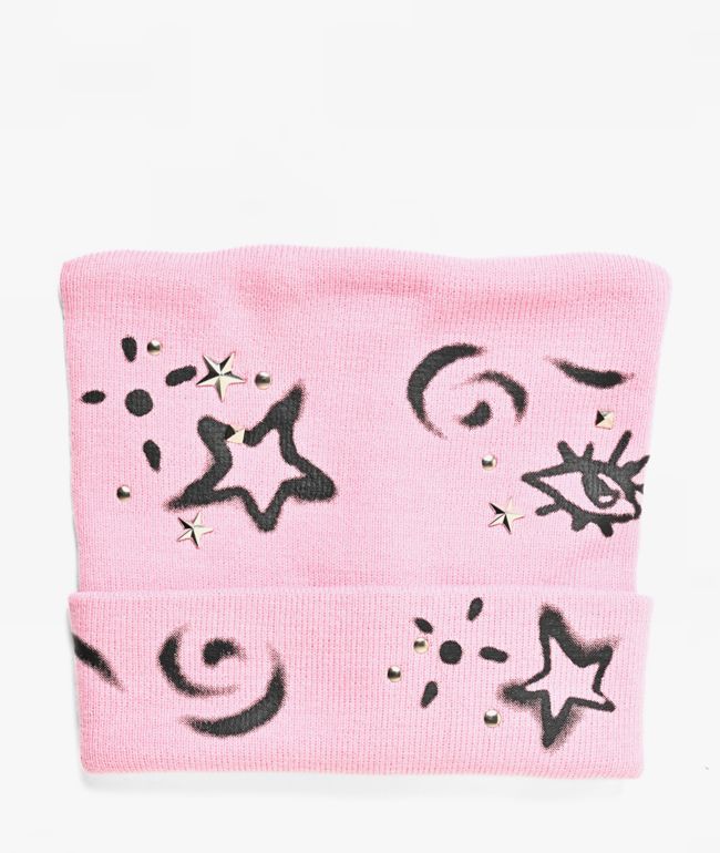 A.LAB Stencil Pink Cat Beanie - A.LAB
