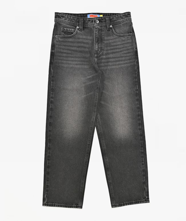 Empyre Kids Cryptic Black Wash Loose Fit Skate Jeans - Empyre