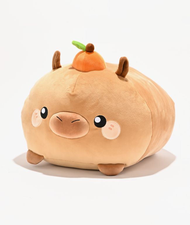 Honeymaru And Friends Mochi Capybara Laying Down Plush Toy - 