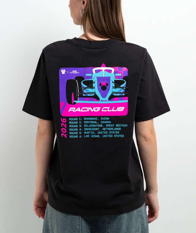 Formula 1 x Disney Race Calendar Black T-Shirt - Formula 1