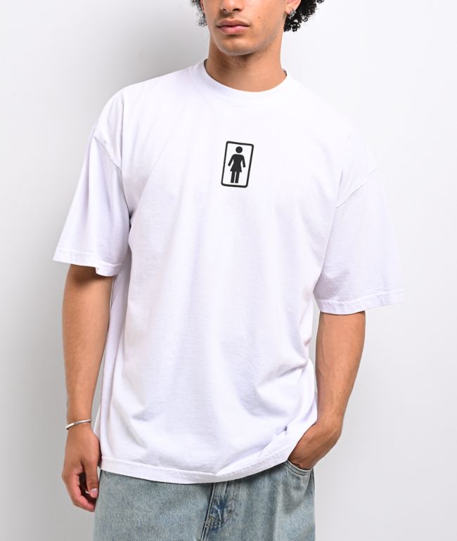 Girl OG Premium Logo White T-Shirt - Girl