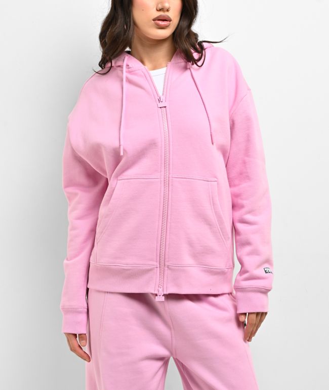 Pro Club Basic Pink Heavyweight Zip Hoodie - Pro Club