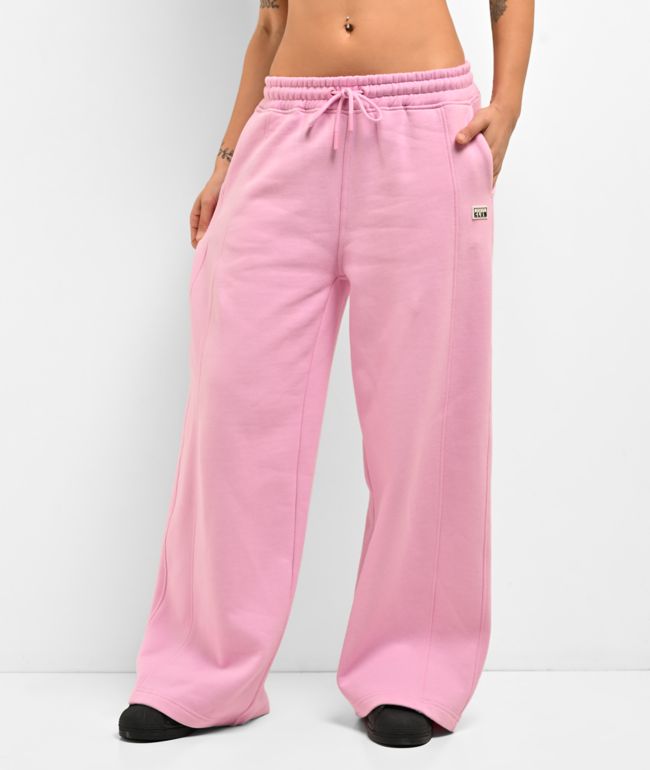 Pro Club Pink Wide Leg Sweatpants - Pro Club