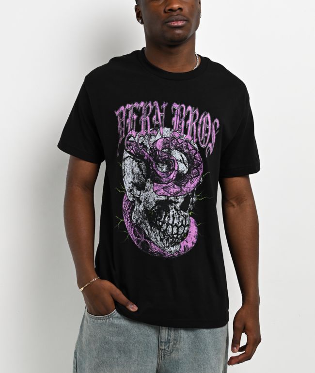Dern Bros Skull Black T-Shirt - Dern Bros