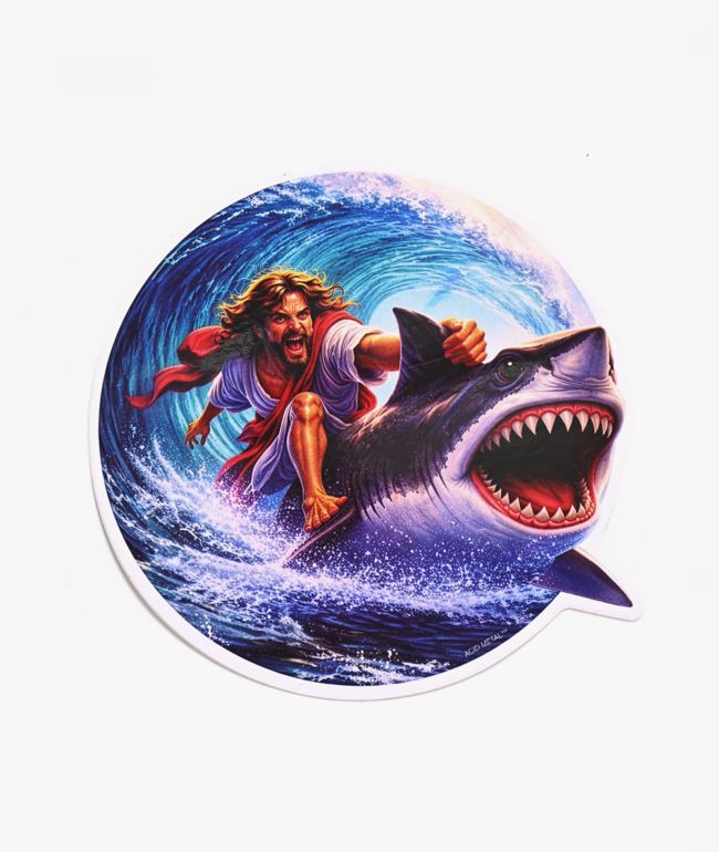 Acid Metal Wave God Sticker - Acid Metal
