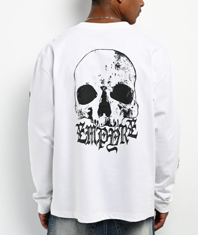 Empyre Dads Angst White Long Sleeve T-Shirt - Empyre