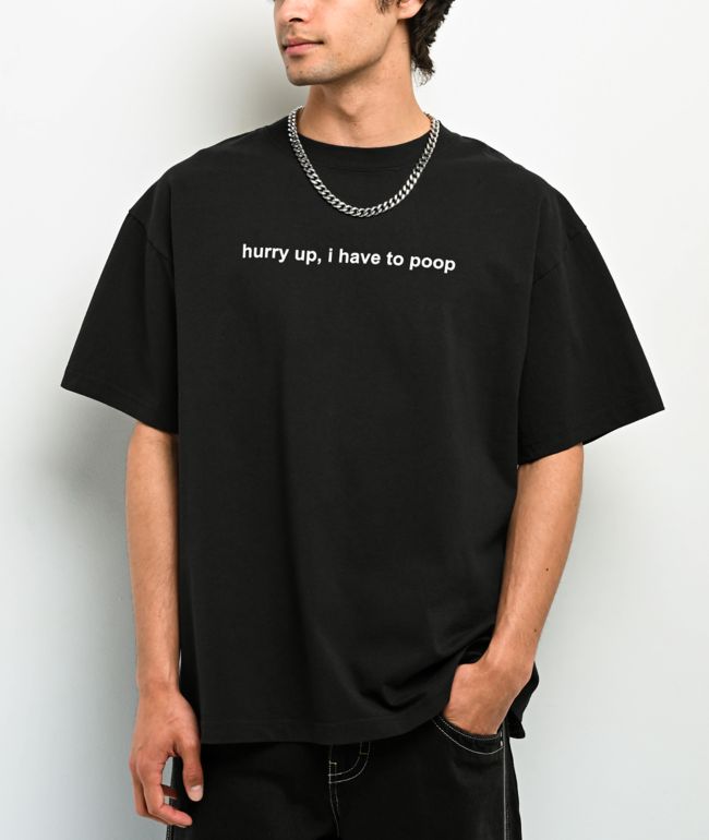 A.LAB Hurry Up Black T-Shirt - A.LAB