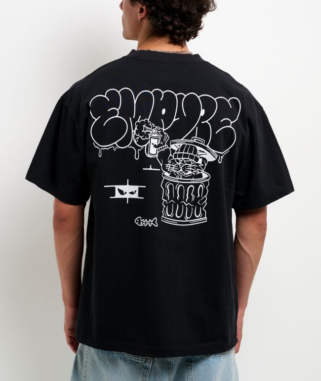 Empyre Alley Cat Black Boxy T-Shirt - Empyre