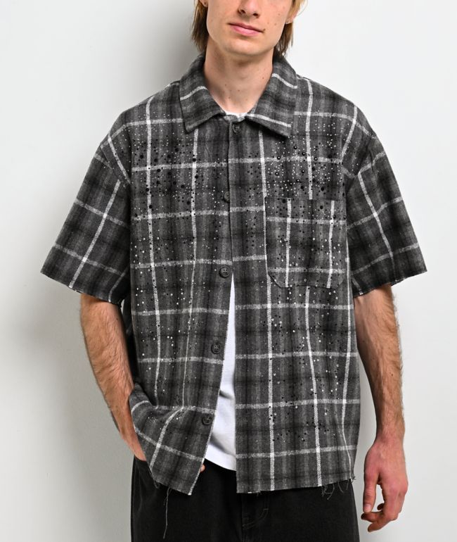 American Stitch Rhinestone Grey Flannel T-Shirt - American Stitch