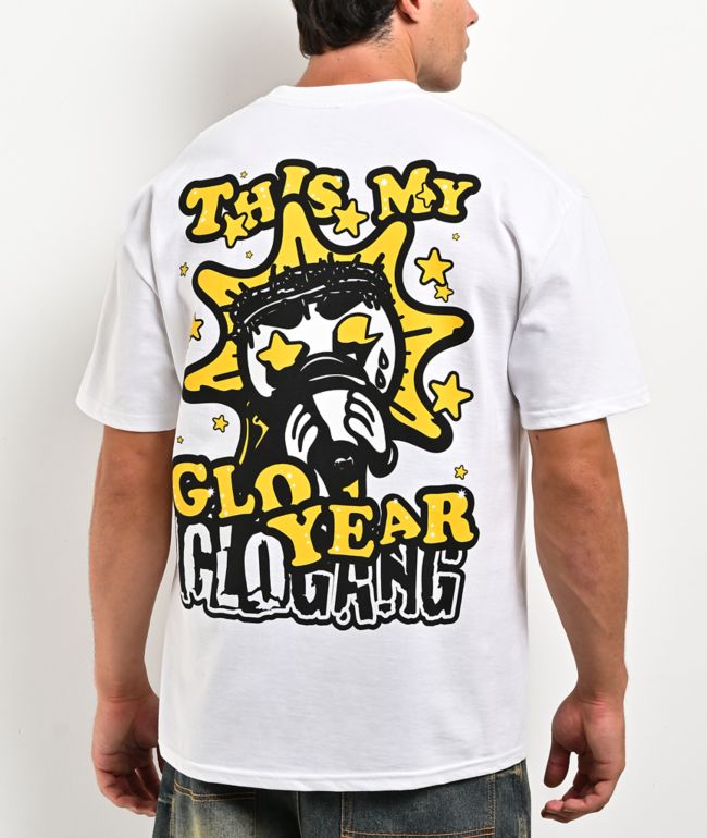 Glo Gang This Is My Glo Year White T-Shirt - GLO GANG WORLDWIDE
