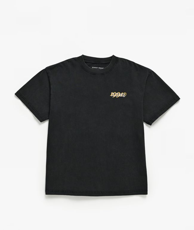Midnight Organic Market Black Wash T-Shirt - Midnight Organic