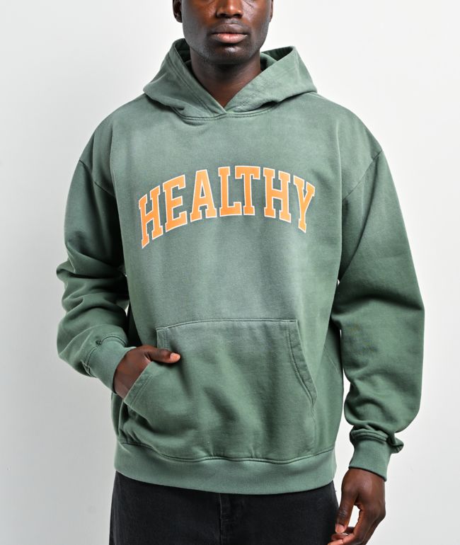 Midnight Organic Mr. Healthy Green Hoodie - Midnight Organic