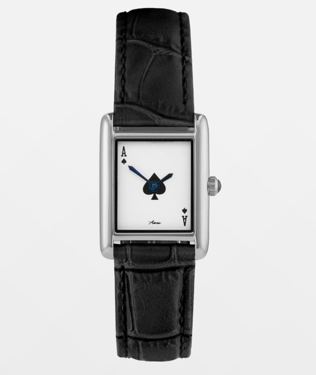 AURA Tank Ace Black & Silver Analog Watch - AURA Watches