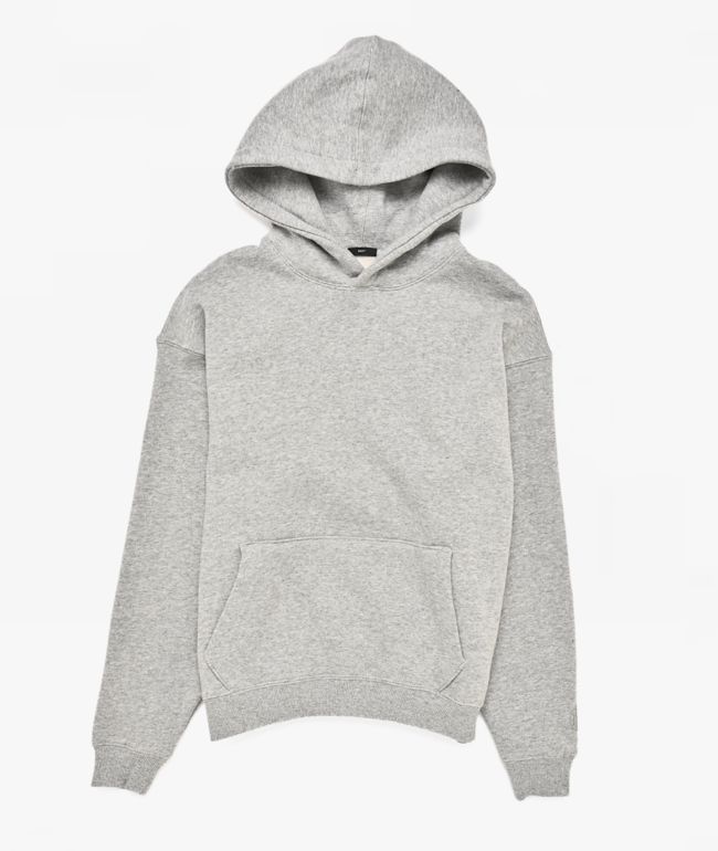 Ninth Hall Fundamentals Kid's Grey Boxy Hoodie - Ninth Hall Fundamentals