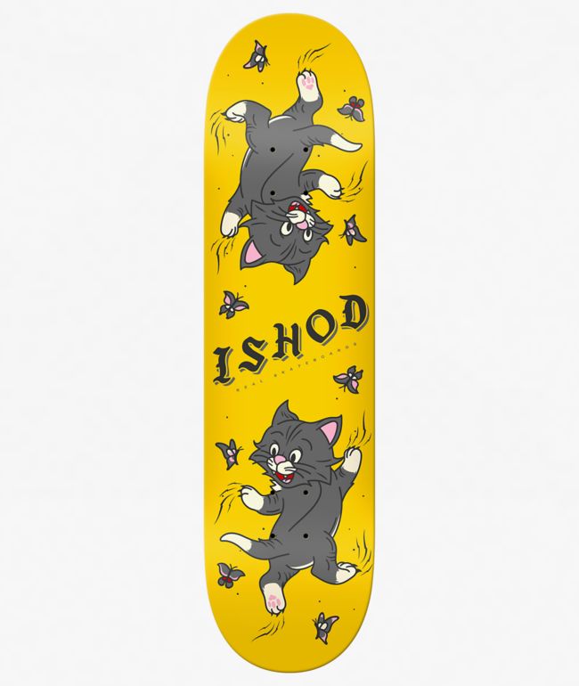 Real Ishod Kitten Scratch Twin 8.0" Skateboard Deck - Real Skateboards