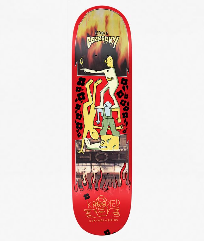 Krooked Cernicky Hot 8.25" Skateboard Deck - Krooked Skateboards