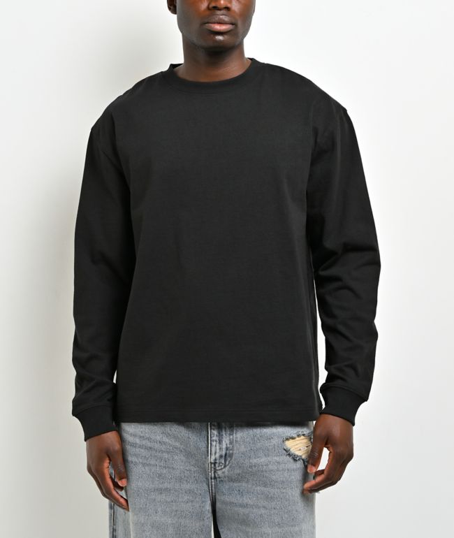 ITA Portal Black Long Sleeve Boxy T-Shirt - ITA