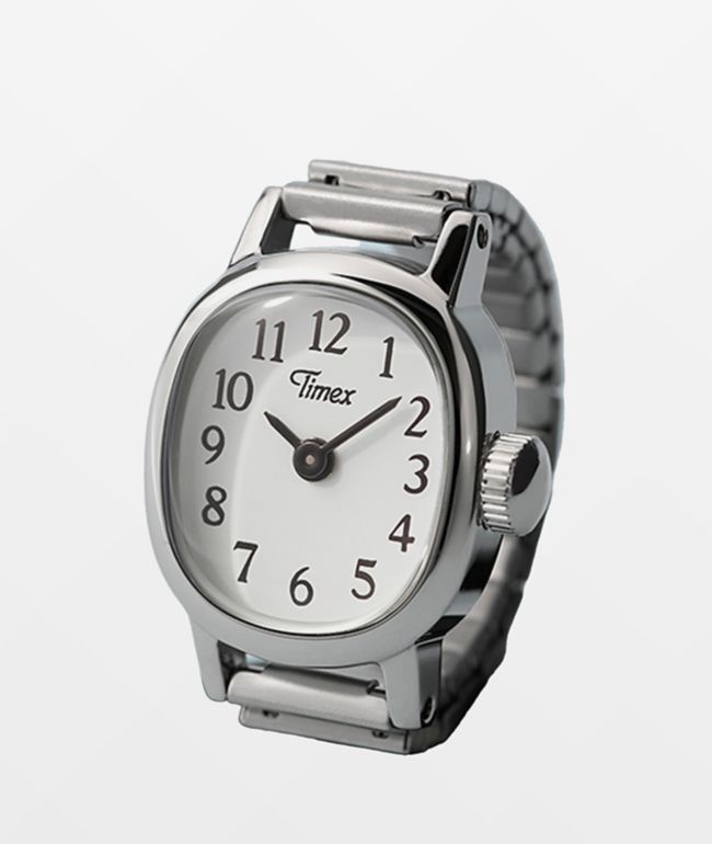 TIMEX Cavatina Silver Mini Analog Ring Watch - Timex