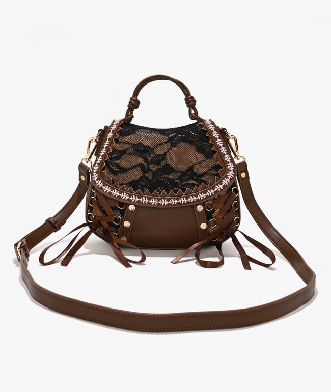 DiFerdinando Lacebound Brown Handbag - DiFerdinando