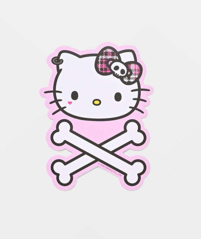 Pipsticks x Hello Kitty and Friends Cross Bones Hello Kitty Sticker - Hello Kitty And Friends