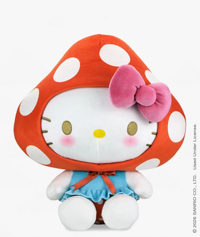 Kidrobot x Hello Kitty Mushroom Plush Toy - Kidrobot