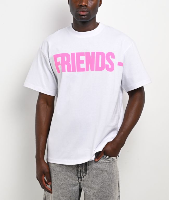 VLONE Friends Pink & White T-Shirt - VLONE