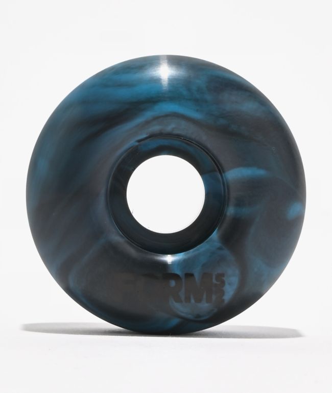 Form 103a Black & Blue Swirl Skateboard Wheels - Form Wheels