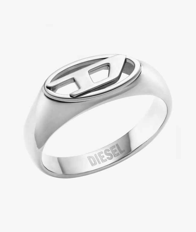 Diesel Signet Silver Ring - Diesel