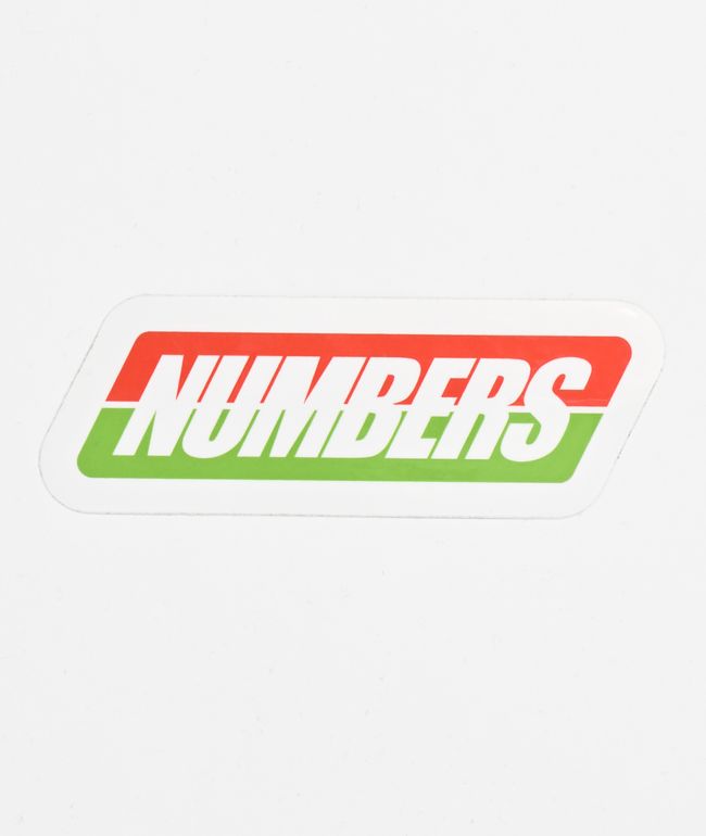 Midnight Organic Moto Numbers Sticker - Midnight Organic