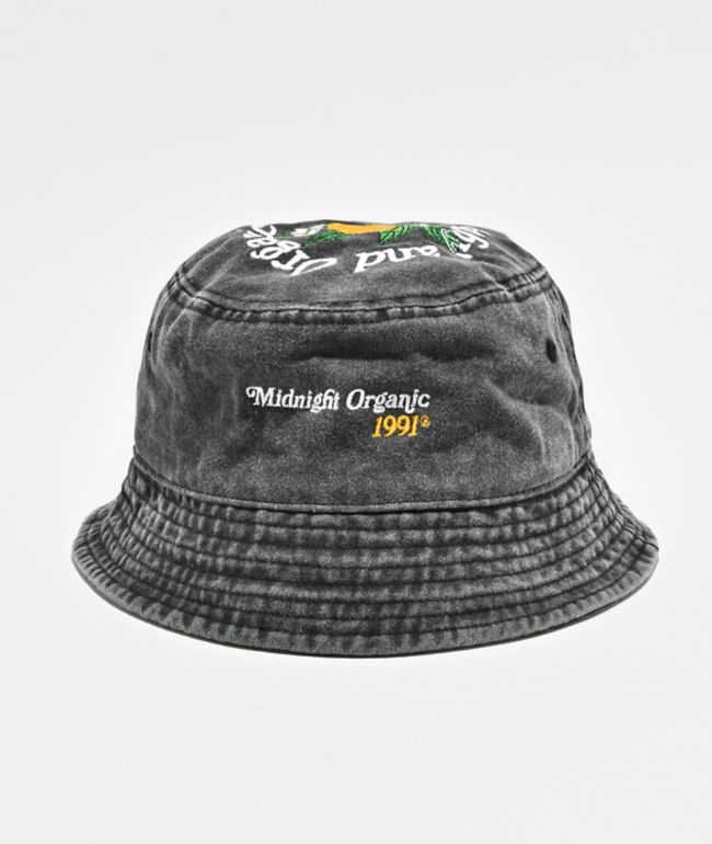 Midnight Organic Healthy Grey Wash Bucket Hat - Midnight Organic