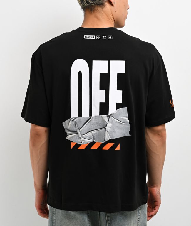 L/AB c/o Off-White™ Duct Tape Black T-Shirt - L/AB c/o Off-White