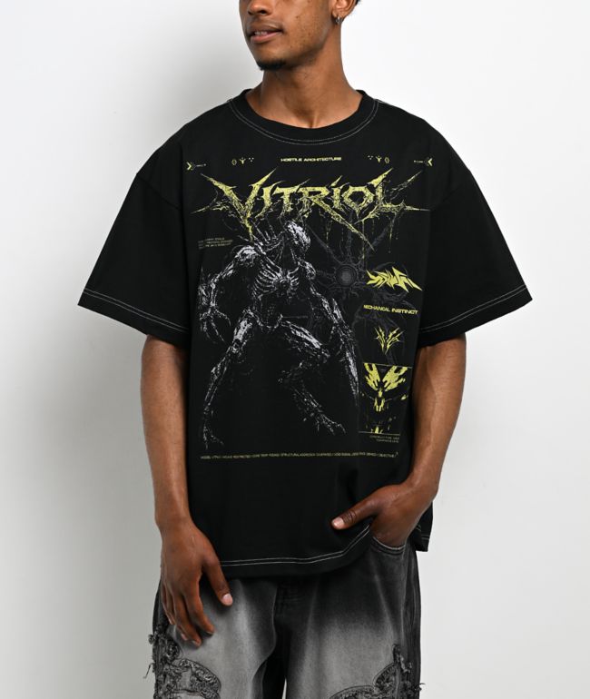Vitriol Cyberpunk Creature Black T-Shirt - Vitriol