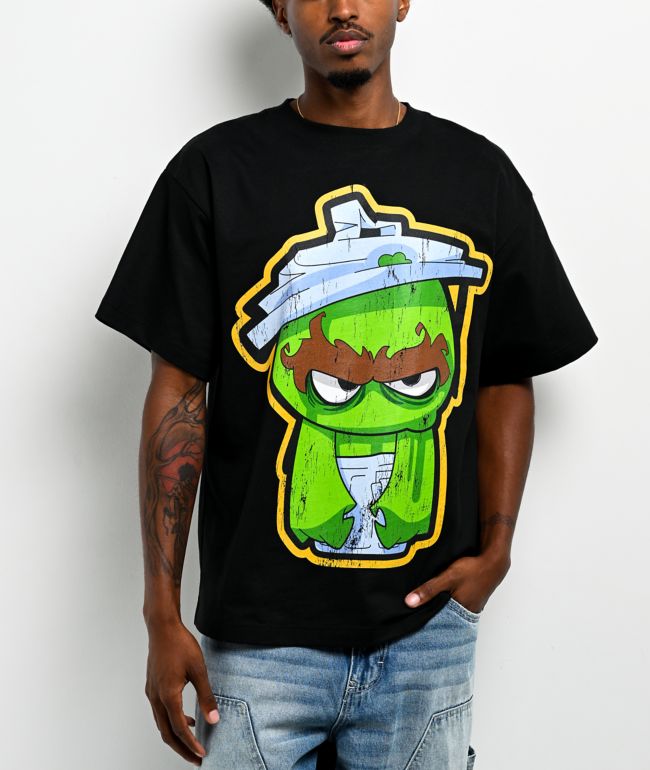 Sesame Street Zombie Oscar The Grouch Black T-Shirt - 