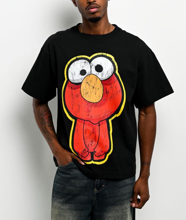 Sesame Street Zombie Elmo Black T-Shirt - 