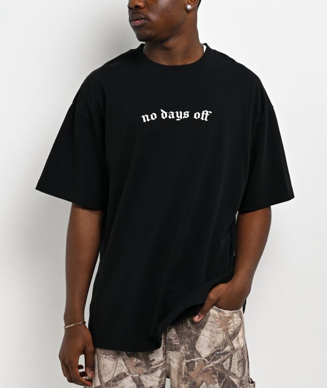 Ninth Hall No Days Off Black T-Shirt - Ninth Hall