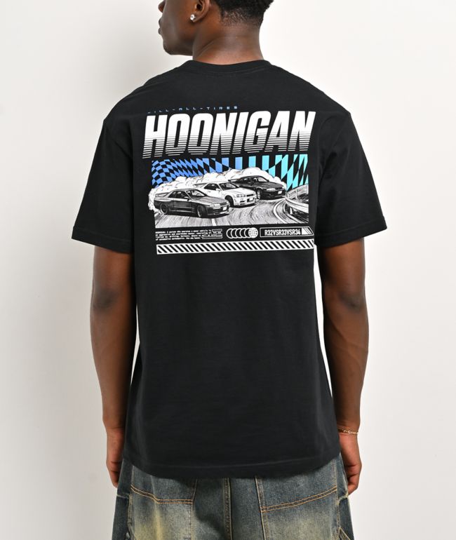 Hoonigan Slideways Black T-Shirt - HOONIGAN