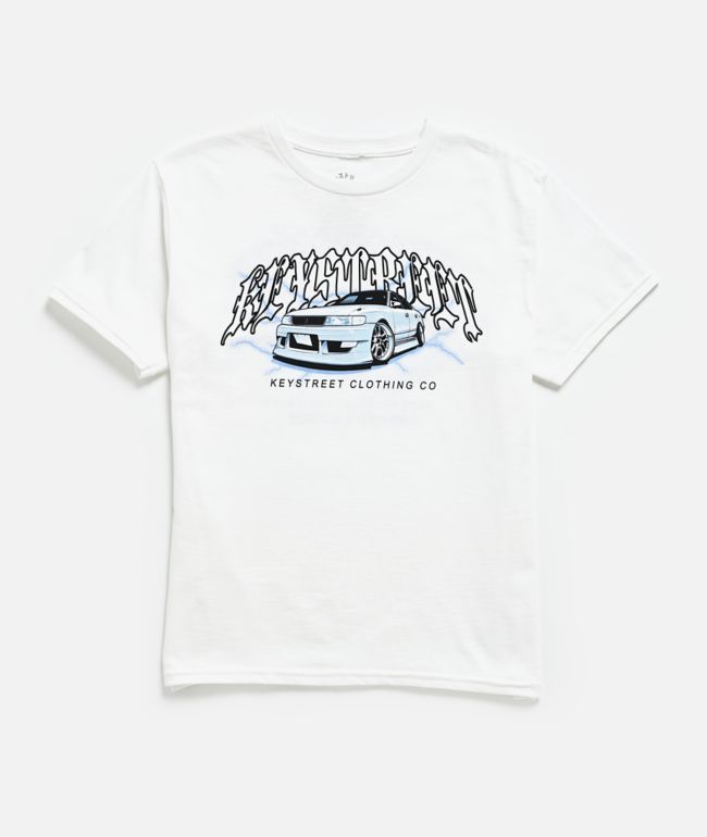 Key Street Kids Street Heavy White T-Shirt - Key Street