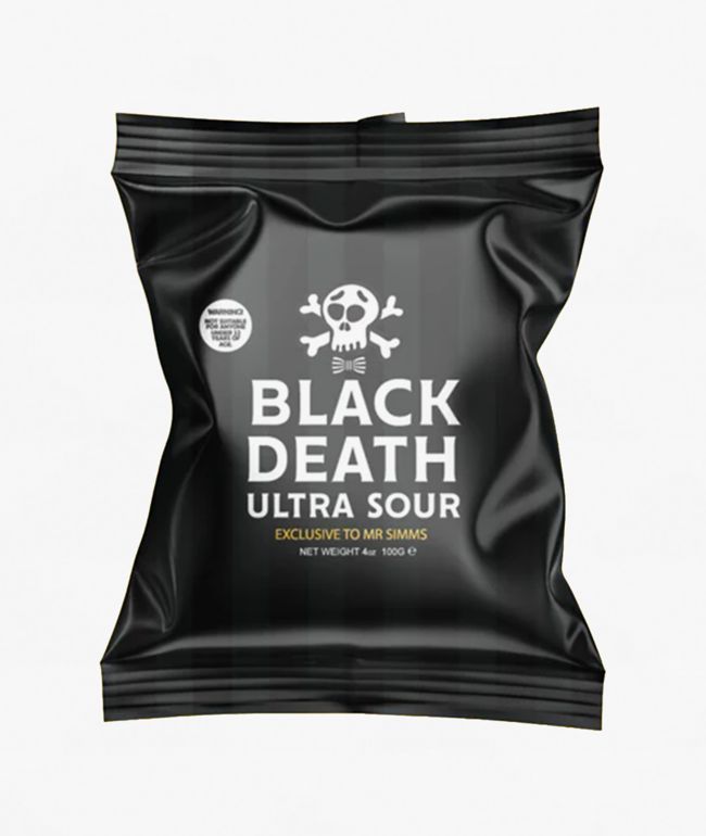 Mr. Simms Black Death Ultra Sour Hard Candy - Mr.simms