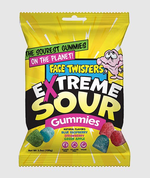 Face Twisters Extreme Sour Gummies - Face Twisters