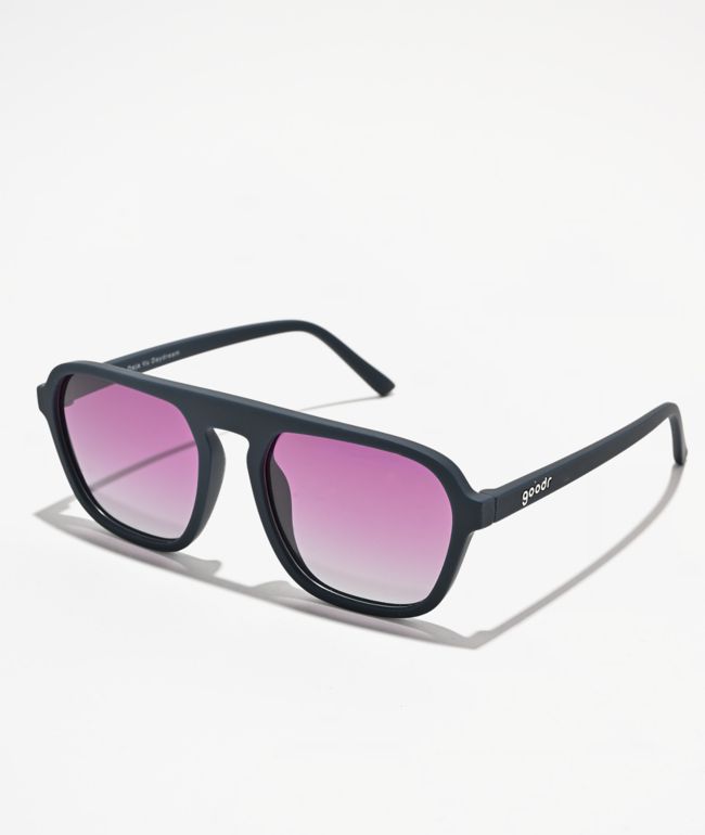 goodr Deja vu Daydream Dark Blue Polarized Sunglasses - goodr