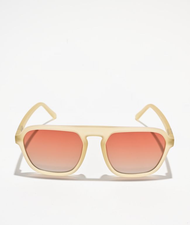 goodr Impromptu Disco Nap Beige Polarized Sunglasses - goodr