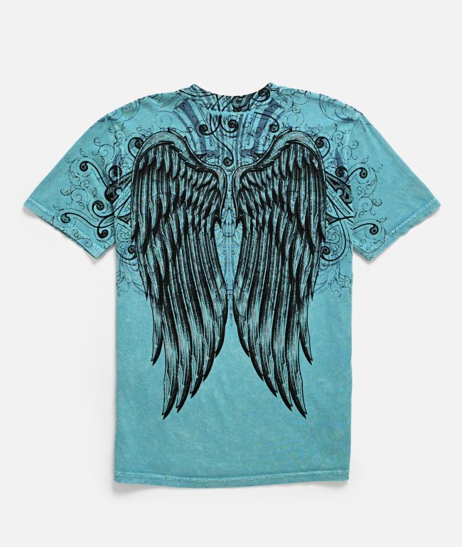 Affliction Kids Ice Blade Blue Wash T-Shirt - Affliction