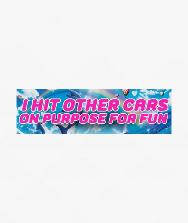 Frog Mustard I Hit Other Cars On Purpose For Fun Bumper Sticker - Frog Mustard