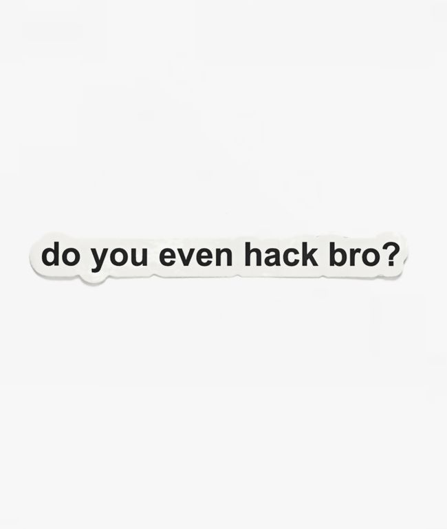 A.LAB Do You Even Hack Sticker - A.LAB