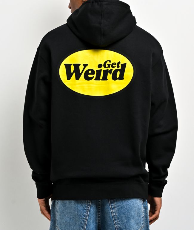 Get Weird Black Zip Hoodie - Get Weird
