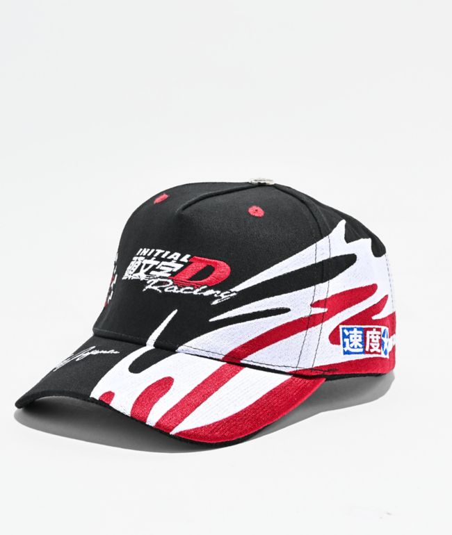 Hypland x Initial D Racing Black Strapback Hat - Hypland