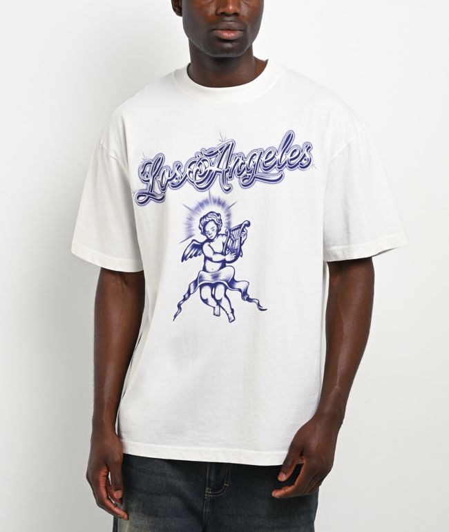 Empyre La Cherub Ballpoint White Boxy T-Shirt - Empyre