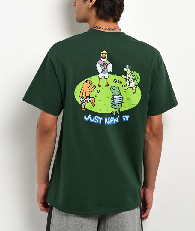 A.LAB Just Kicking It Green T-Shirt - A.LAB